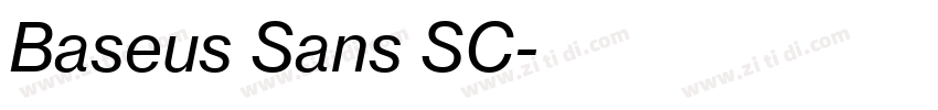 Baseus Sans SC字体转换